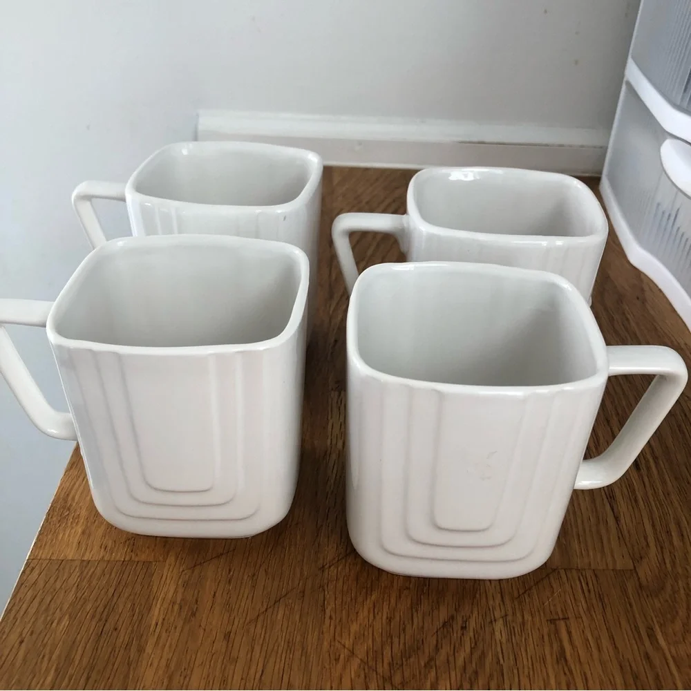 VTG Deco Revival‎ White Ceramic Tea Set MCM